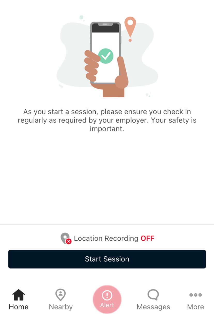 Mobile app homepage preview